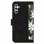 For Samsung Galaxy S23 FE Case Card Slots PU Leather Flower Pattern Printing Phone Cover