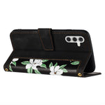 For Samsung Galaxy S23 FE Case Card Slots PU Leather Flower Pattern Printing Phone Cover