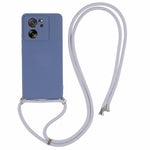 Xiaomi 13T / 13T Pro / Redmi K60 Ultra-skal Mjukt fiberfoder Gummerat TPU-skal med långt snöre