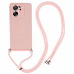 Xiaomi 13T / 13T Pro / Redmi K60 Ultra-skal Mjukt fiberfoder Gummerat TPU-skal med långt snöre