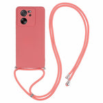 Xiaomi 13T / 13T Pro / Redmi K60 Ultra-skal Mjukt fiberfoder Gummerat TPU-skal med långt snöre