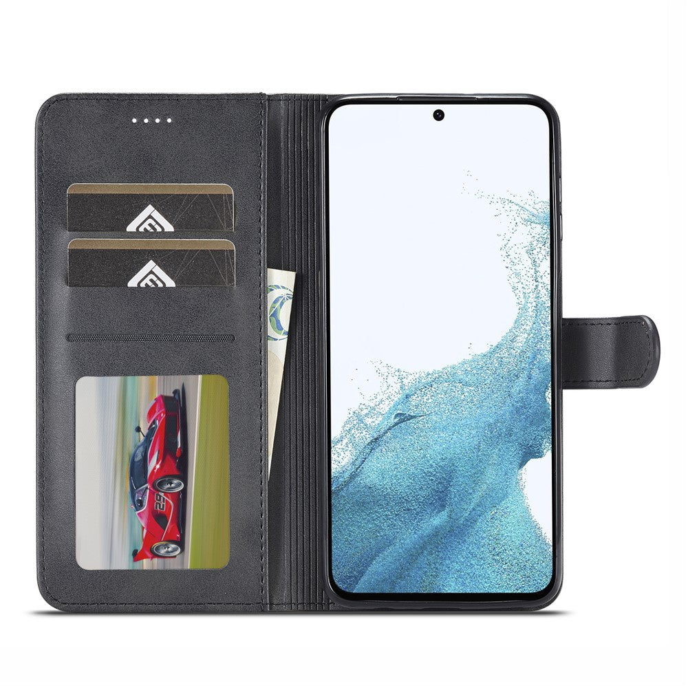LC.IMEEKE Til Samsung Galaxy A05s 4G Etui Læderpung Kalvetekstur Telefoncover