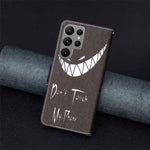 For Samsung Galaxy S24 Ultra Case Wallet Pattern Printing Phone Cover