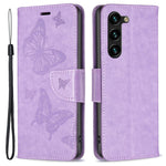 For Samsung Galaxy S25+ / S24+ Case Butterfly Imprinted PU Leather Wallet Cover