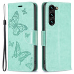 For Samsung Galaxy S25+ / S24+ Case Butterfly Imprinted PU Leather Wallet Cover