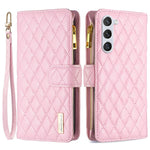 BINFEN COLOR BF Style-15 Til Samsung Galaxy S25+ / S24+ Lædertelefoncover Med Lynlåslomme Pung Telefoncover