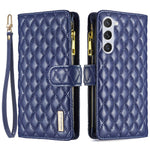 BINFEN COLOR BF Style-15 Til Samsung Galaxy S25+ / S24+ Lædertelefoncover Med Lynlåslomme Pung Telefoncover