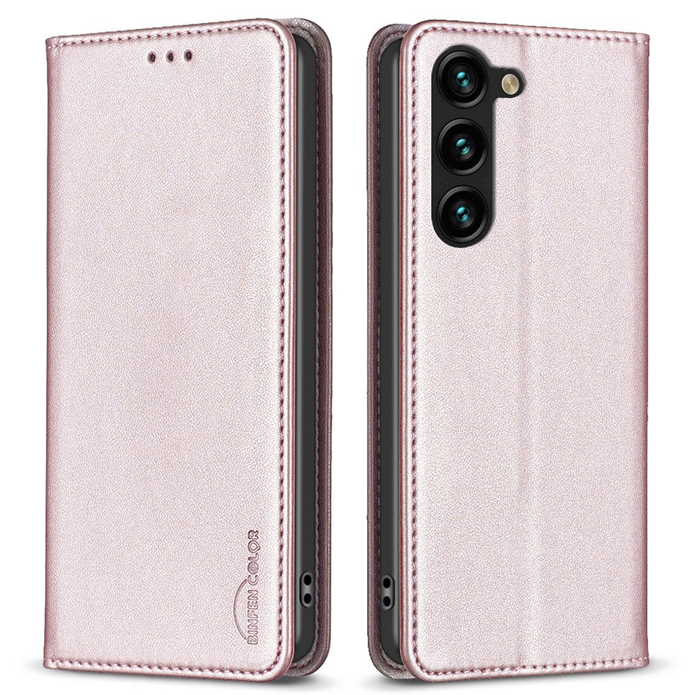 BINFEN COLOR BF18 For Samsung Galaxy S25+ / S24+ Case Card Holder Magnetic Cell Phone Cover