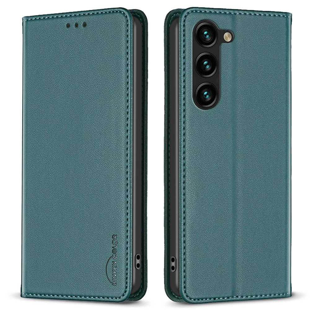 BINFEN COLOR BF18 For Samsung Galaxy S25+ / S24+ Case Card Holder Magnetic Cell Phone Cover