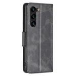 Samsung Galaxy S25+ / S24+ Skal Mobilmobil Skal PU Läder Plånboksfodral med Stativ