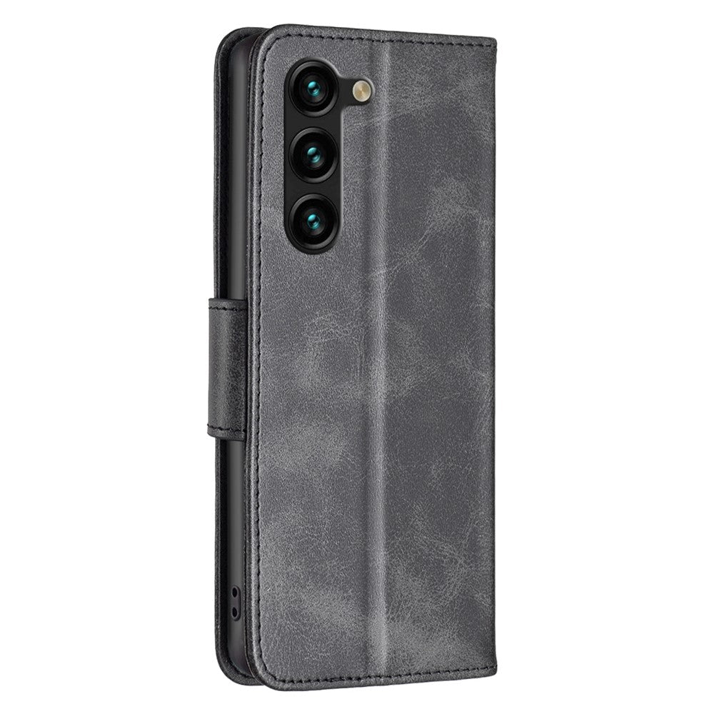 Samsung Galaxy S25+ / S24+ Skal Mobilmobil Skal PU Läder Plånboksfodral med Stativ