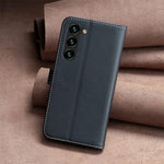 BINFEN COLOR BF17 Støvtæt PU læder cover med stander til Samsung Galaxy S25+ / S24+