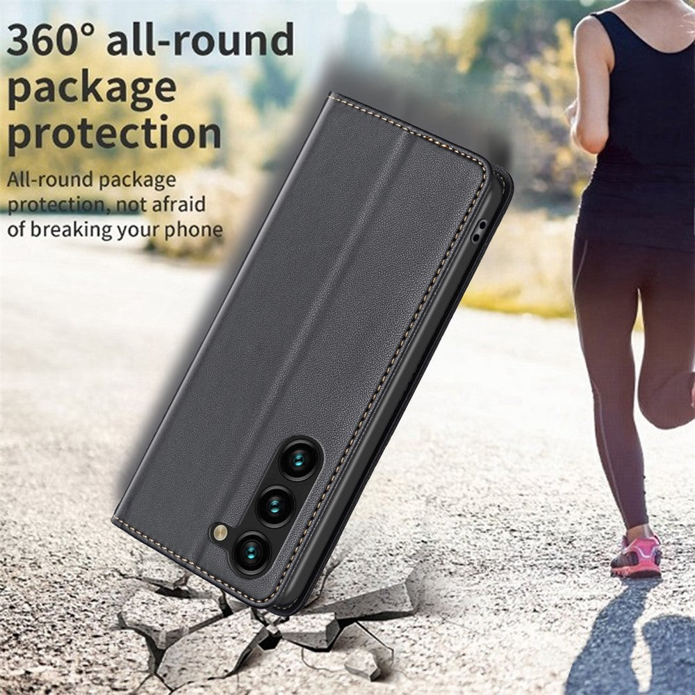 BINFEN COLOR BF18 For Samsung Galaxy S25 / S24 Case Card Holder PU Leather Cell Phone Cover