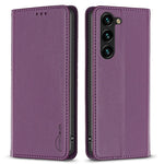 BINFEN COLOR BF18 For Samsung Galaxy S25 / S24 Case Card Holder PU Leather Cell Phone Cover