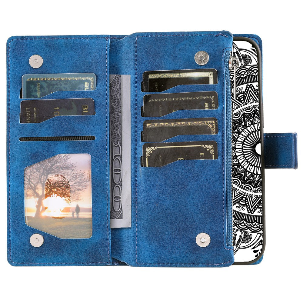 For Samsung Galaxy S24+ Case Mobile Phone Shell Wallet PU Leather Phone Cover with Strap