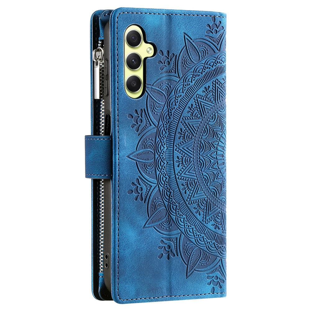 For Samsung Galaxy S24+ Case Mobile Phone Shell Wallet PU Leather Phone Cover with Strap