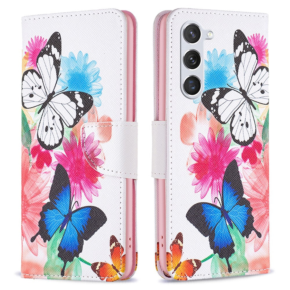 For Samsung Galaxy S25 / S24 Case PU Leather Pattern Wallet Phone Cover