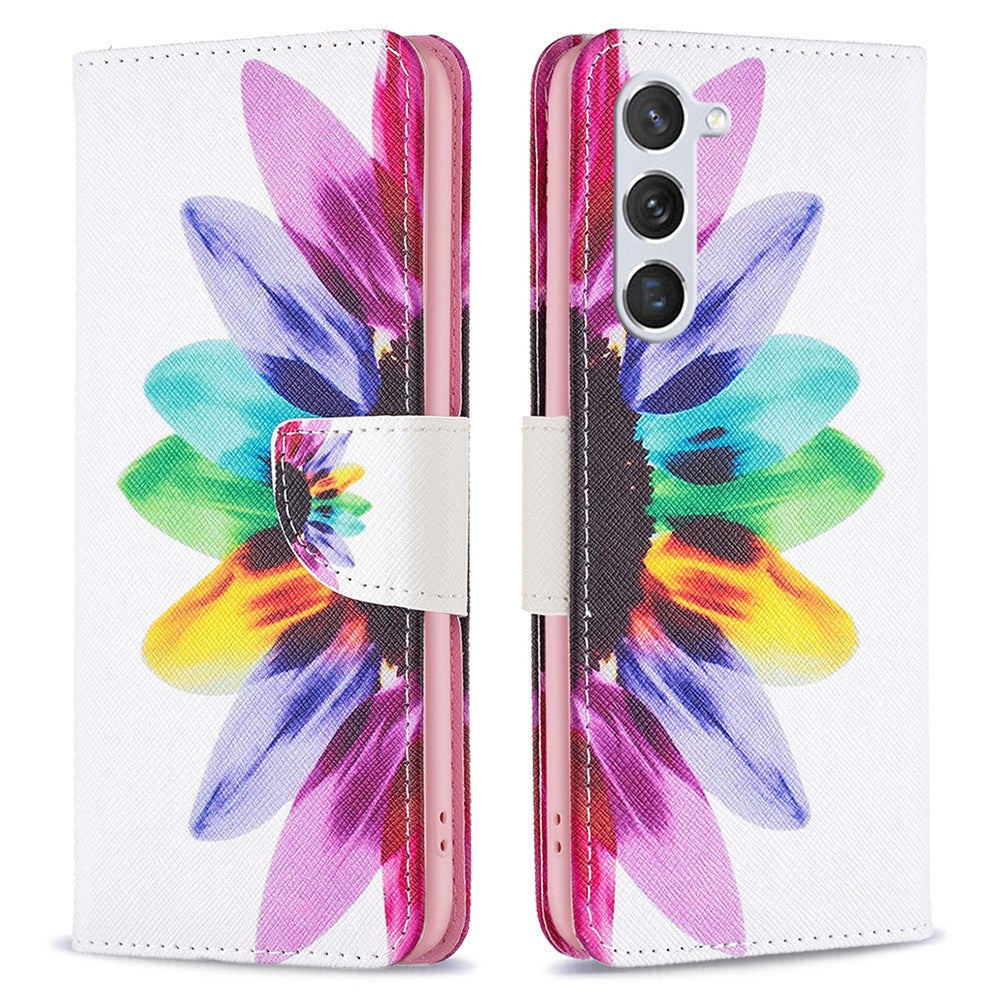 For Samsung Galaxy S25 / S24 Case PU Leather Pattern Wallet Phone Cover