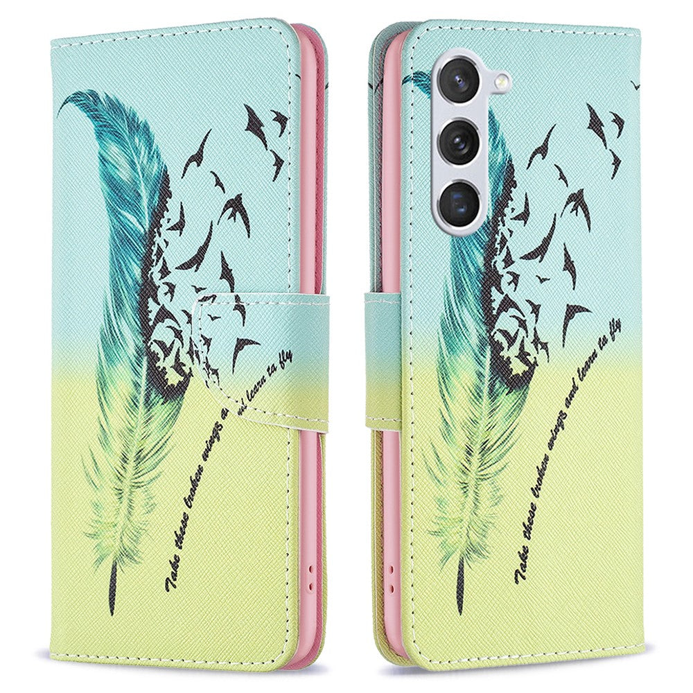 For Samsung Galaxy S25 / S24 Case PU Leather Pattern Wallet Phone Cover