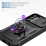 For Samsung Galaxy A25 5G (Global) (161.0 X 76.5 X 8.3mm) Case Sliding Camera Cover Anti-Drop PC+TPU Phone Shell