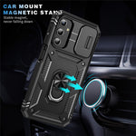 For Samsung Galaxy A25 5G (Global) (161.0 X 76.5 X 8.3mm) Case Sliding Camera Cover Anti-Drop PC+TPU Phone Shell