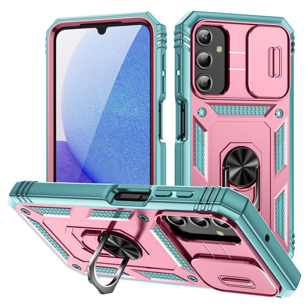 For Samsung Galaxy A25 5G (Global) (161.0 X 76.5 X 8.3mm) Case Sliding Camera Cover Anti-Drop PC+TPU Phone Shell