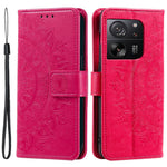 For Xiaomi 13T Pro / 13T / Redmi K60 Ultra Case Mandala Flower Imprinted Leather Cover with Strap