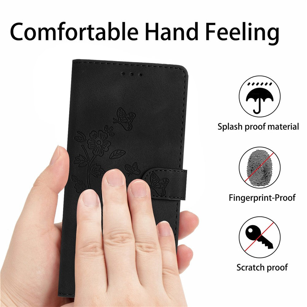 For Samsung Galaxy A05 4G Case PU Leather Stand Cover Magnetic Phone Shell Imprinted Wallet