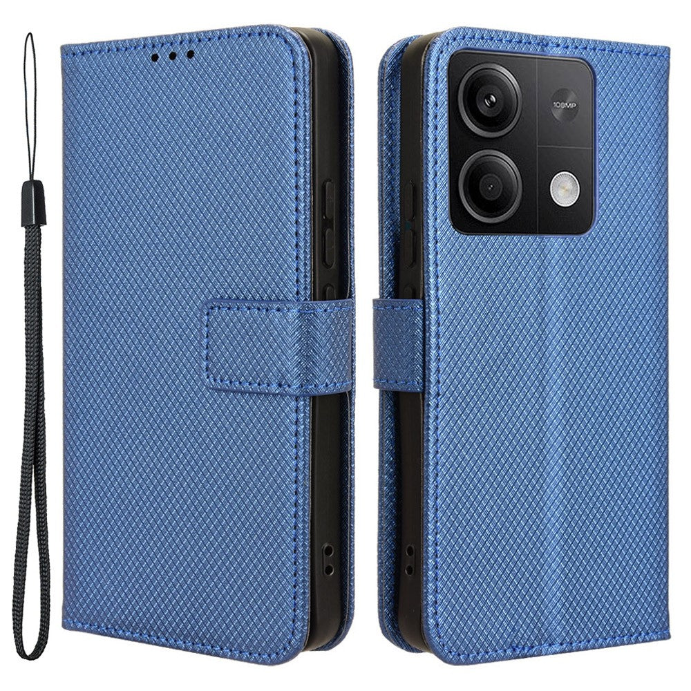 Xiaomi Redmi Note 13 5G-skal med magnetisk spänne i läderplånbok
