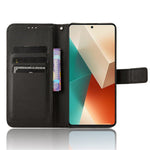 Xiaomi Redmi Note 13 5G-skal med magnetlås i läderplånbok