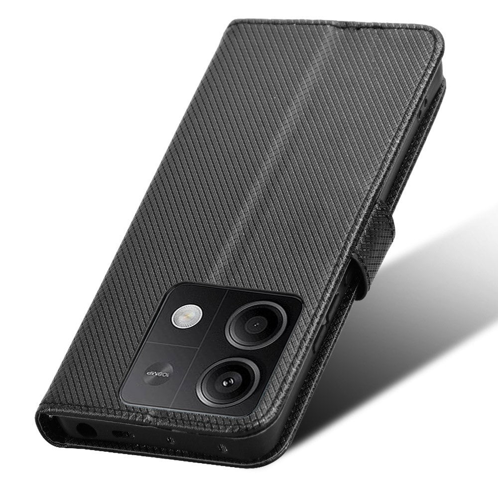Xiaomi Redmi Note 13 5G-skal med magnetisk spänne i läderplånbok