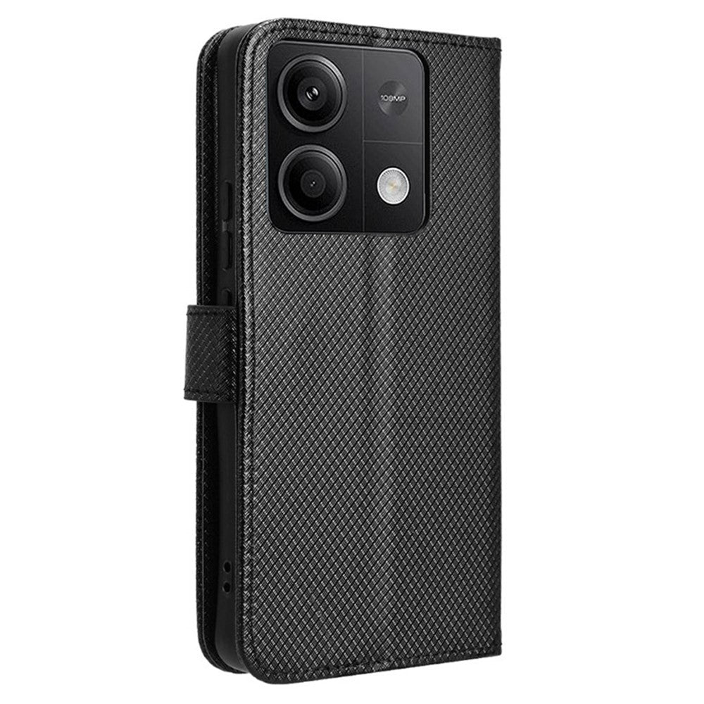 Xiaomi Redmi Note 13 5G-skal med magnetlås i läderplånbok