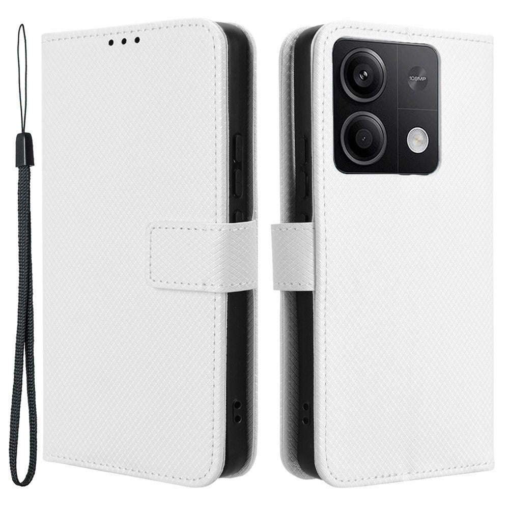 Xiaomi Redmi Note 13 5G-skal med magnetlås i läderplånbok