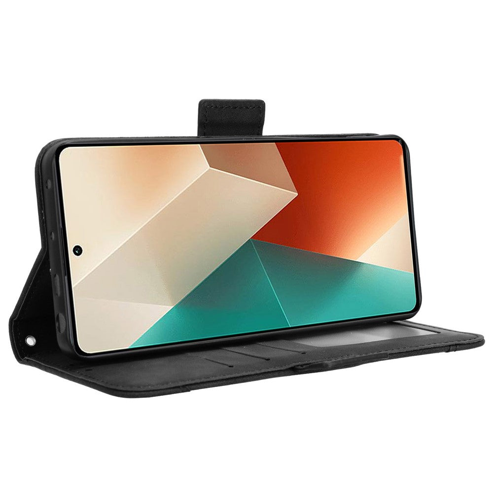 For Xiaomi Redmi Note 13 5G Case Slim-Fit PU Leather Phone Stand Cover Wallet