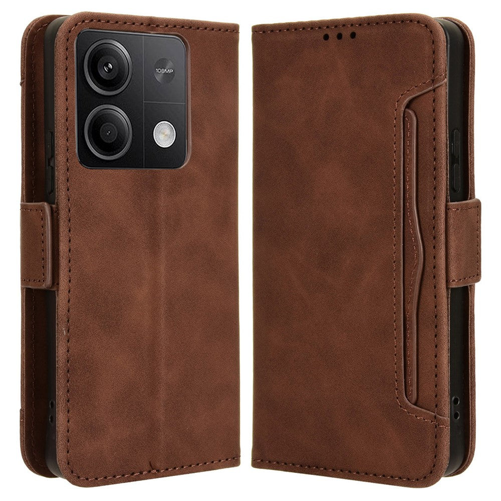 For Xiaomi Redmi Note 13 5G Case Slim-Fit PU Leather Phone Stand Cover Wallet