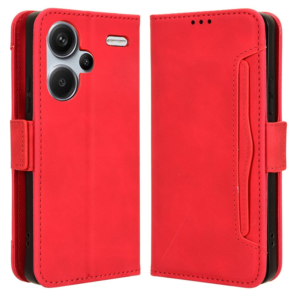For Xiaomi Redmi Note 13 Pro+ 5G Anti-Scratch Phone Shell Leather Case Wallet Stand Phone Cover