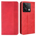 For Xiaomi Redmi Note 13 5G Mobile Phone Cover Case Wallet Retro PU Leather Shell