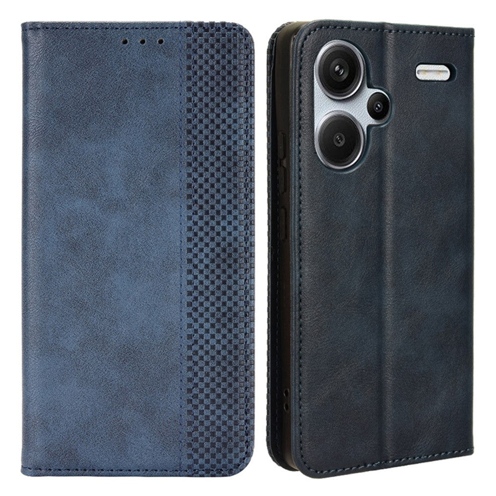 Retro Leather Phone Cover for Xiaomi Redmi Note 13 Pro+ Wallet Magnetic Leather Phone Case