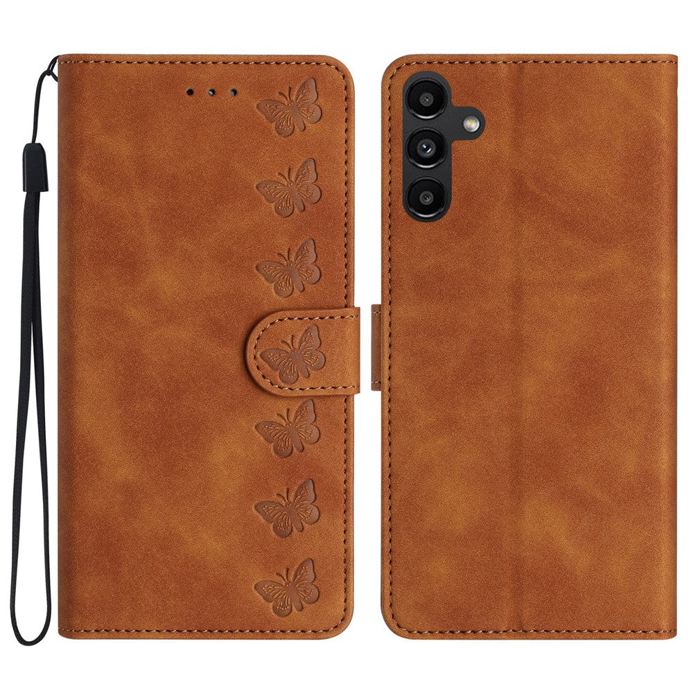 TPU+PU Leather Cover for Samsung Galaxy A15 5G Case Imprinted Butterfly Wallet Flip Stand Phone Shell