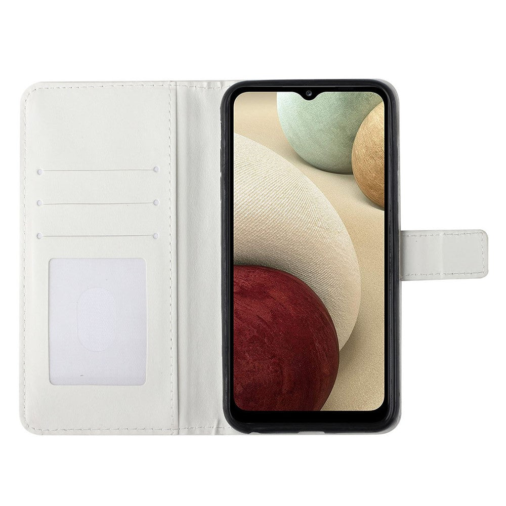 Til Samsung Galaxy A15 5G Cover Læder Anti-Fald 3D Mønsterprint Telefoncover