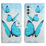 Til Samsung Galaxy A15 5G Cover Læder Anti-Fald 3D Mønsterprint Telefoncover