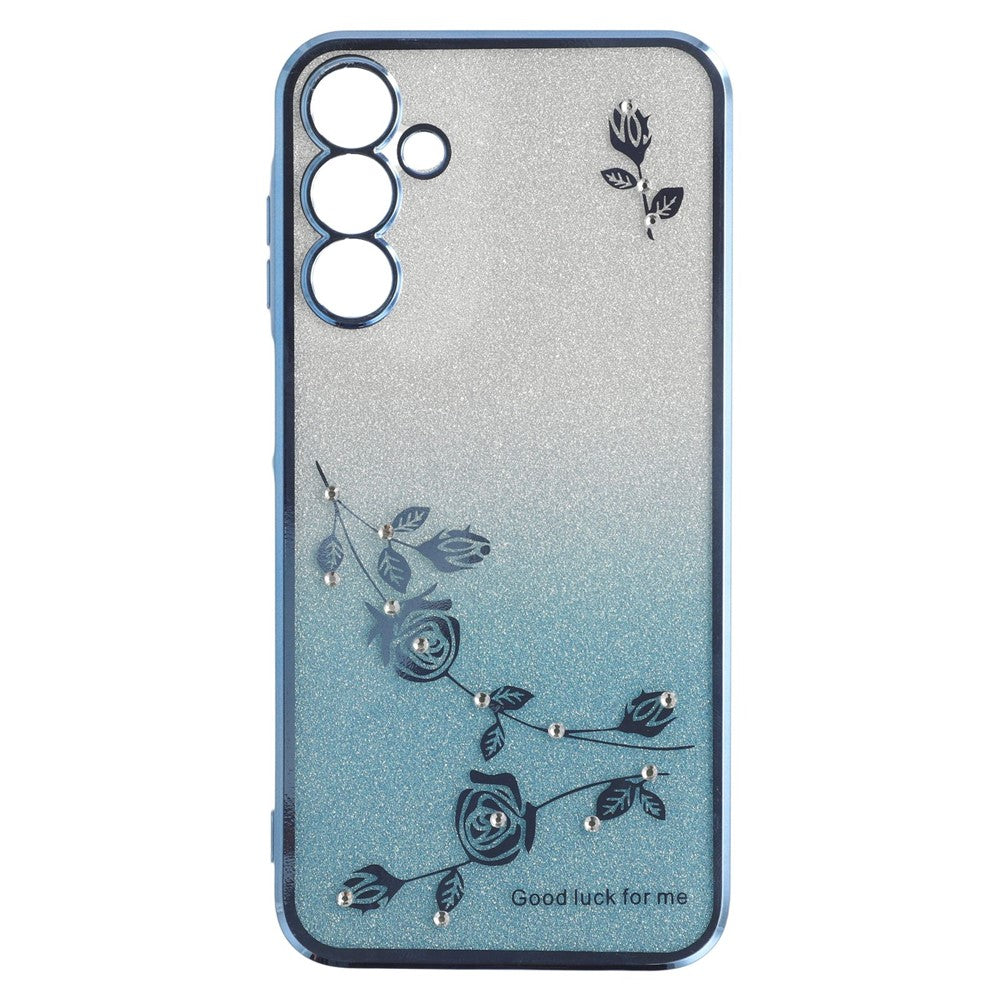 KADEM For Samsung Galaxy A05s 4G TPU Case Rhinestone Flower Phone Kickstand Cover