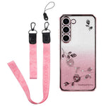 KADEM til Samsung Galaxy S22 5G Cover Glitter Telefon TPU Cover med Rem