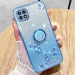 KADEM For Samsung Galaxy A22 5G (EU Version) Case Ring Kickstand TPU Mobile Phone Cover