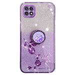 KADEM For Samsung Galaxy A22 5G (EU Version) Case Ring Kickstand TPU Mobile Phone Cover