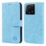 Cell Phone Stand Cover for Xiaomi 13T / 13T Pro / Redmi K60 Ultra Solid Color PU Leather Wallet Case