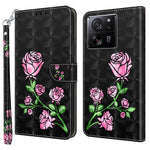 For Xiaomi 13T / 13T Pro / Redmi K60 Ultra Case PU Leather 3D Pattern Stand Flip Phone Cover