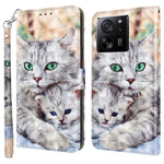 For Xiaomi 13T / 13T Pro / Redmi K60 Ultra Case PU Leather 3D Pattern Stand Flip Phone Cover