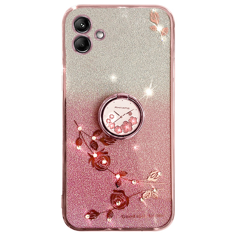 KADEM For Samsung Galaxy F14 5G / M14 5G TPU Case Glitter Cellphone Kickstand Cover