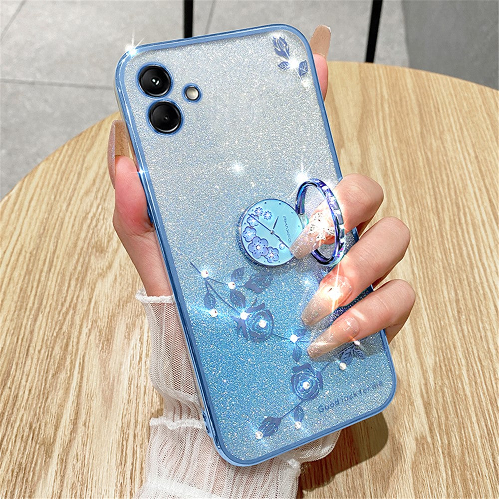 KADEM For Samsung Galaxy F14 5G / M14 5G TPU Case Glitter Cellphone Kickstand Cover